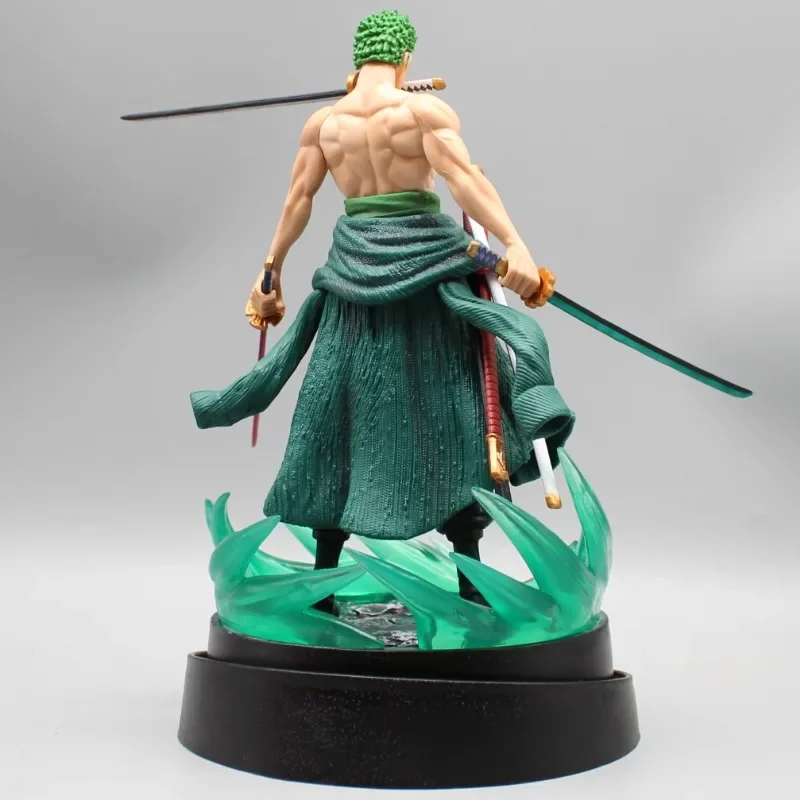 Eendelige Roronoa Zoro Actiefiguren Tweekoppige Sculptuur Model Anime Randapparatuur Ornamenten Collectie Poppen Kinderen Speelgoed Geschenken