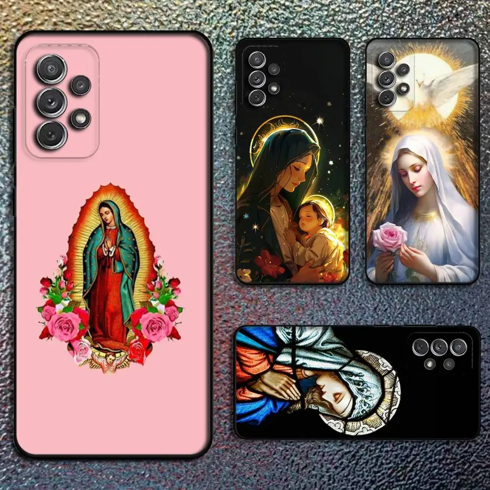 

Christian Virgin Mary Phone Case For Samsung S25,S24,S21,S22,S23,S30,Ultra,S20,Plus,Fe,Lite,Note,10,9,5G Black Cover