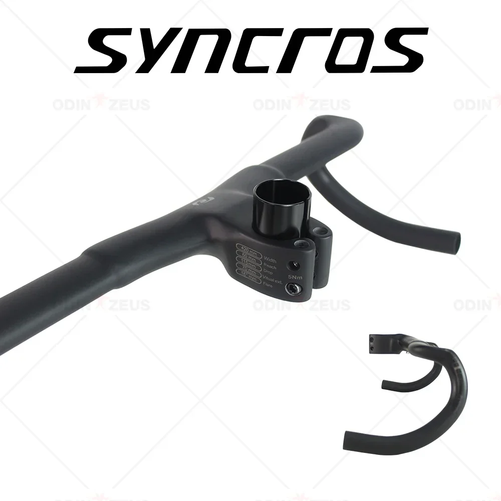 Syncros Creston Ic Sl T1000 Carbon Full Internal Cable Routing Road Bicycle Integrated Gravel Cockpit Di2 Gravel Handlebar