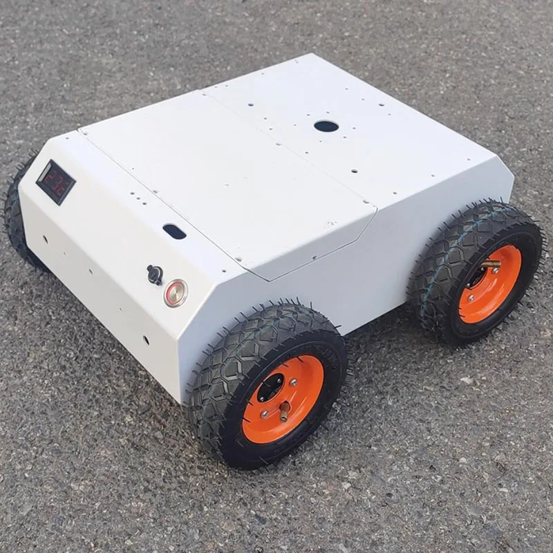 

260mm Large Pneumatic Tire - 10" Smart Car Chassis Wheel with Clamp Coupler