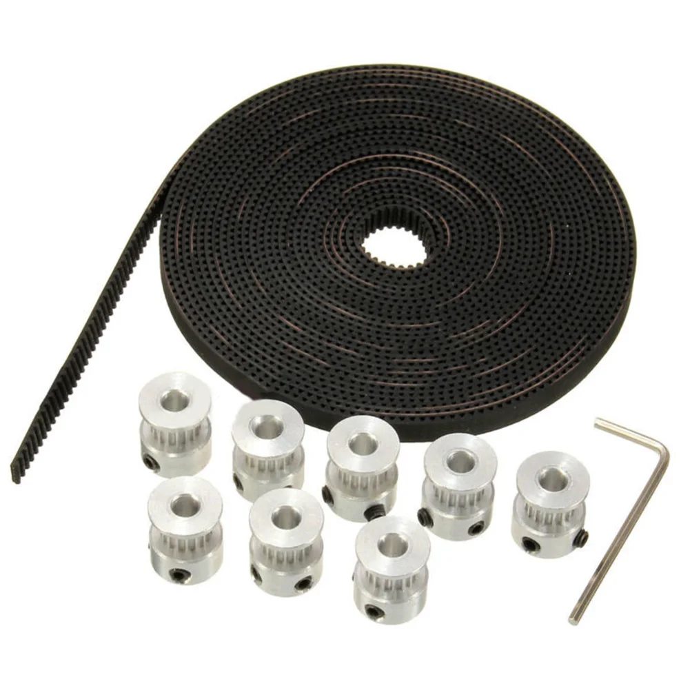 26PCS Timing Belt Kit 5M Timing Belt 2GT 16T 5mm Bore Pulley For RepRap For Prusa For Printer 3D Electrical Equipment