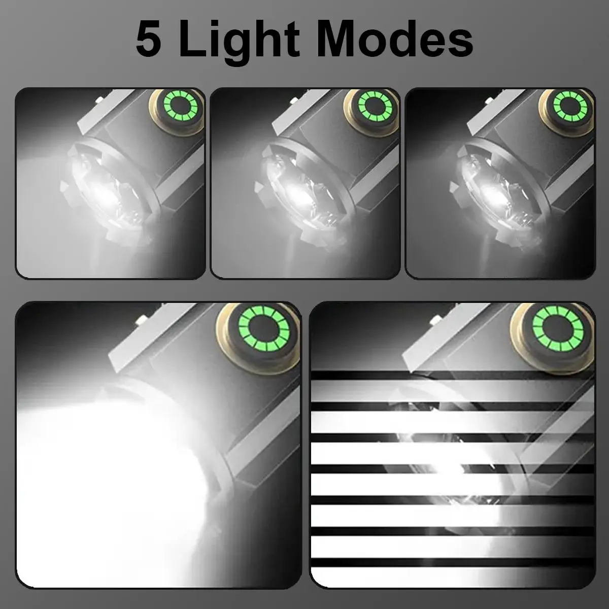 Flashlight With Power Indicator Waterproof High Quality Mini Work Durable Usb Rechargeable Keychain Magnetic With Clip Brightest