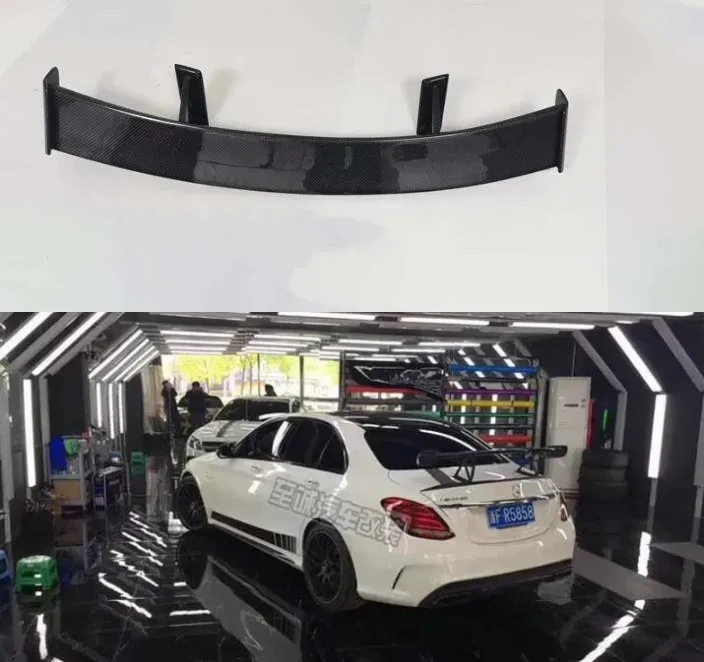

Carbon Fiber Rear Wing Lip Spoiler Tail Trunk Body Kit FOR Benz W205 C63 C43 Coupe AMG 2DOOR/4DOOR 2015-2021