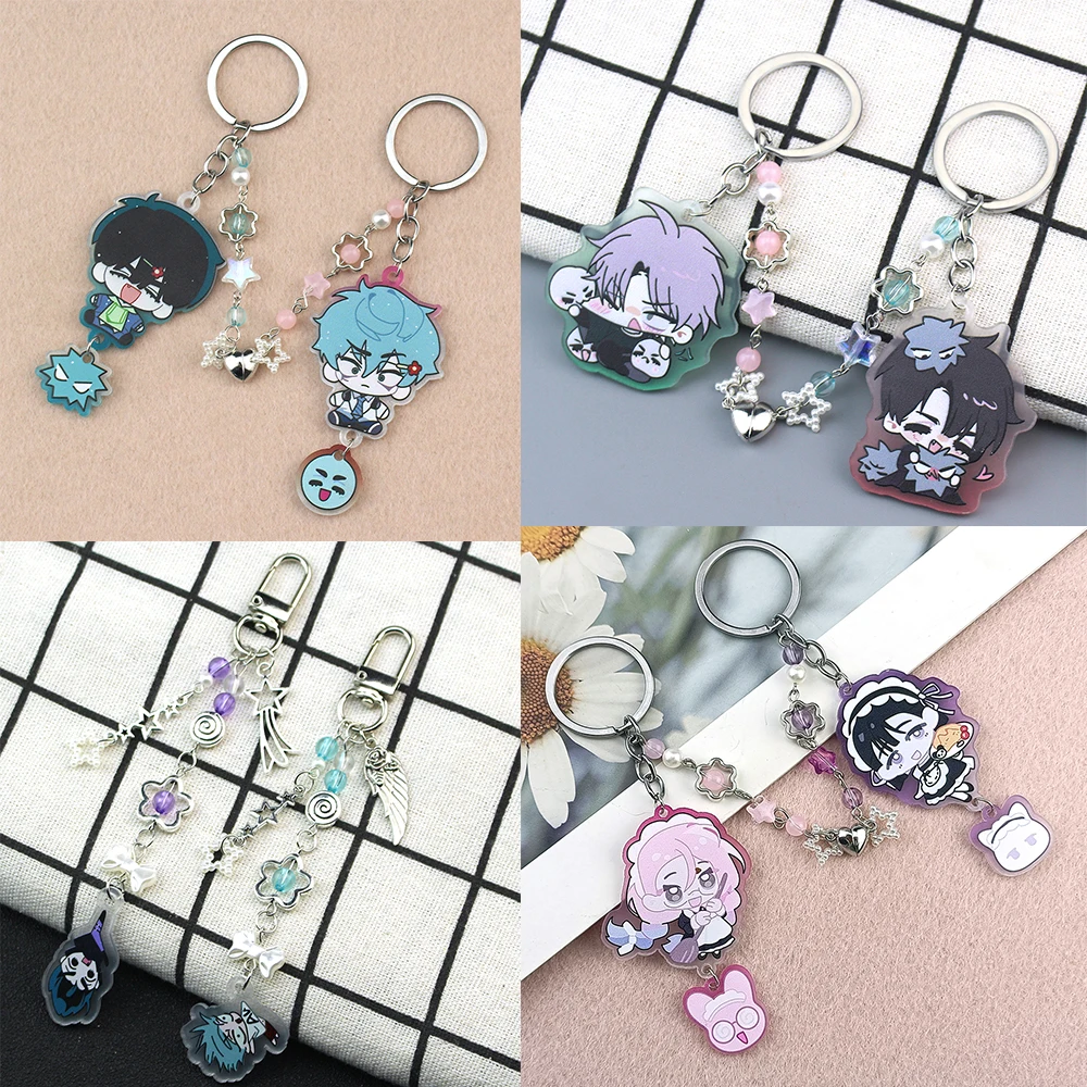 Anime Alien Stage Keychains Ivan Till Keyrings Fans Couple Friends Gifts Cosplay Accessories Gifts