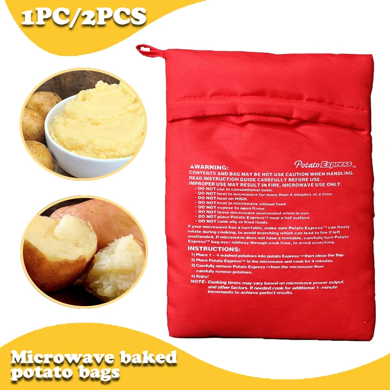 

Microwave Oven Potato Cooker Bag Baked Potato Microwave Cooking Potato Quick Fast kitchen accessories kitchen gadgets