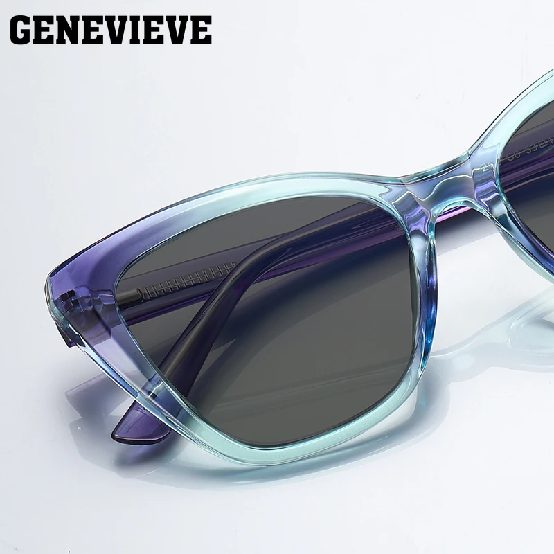 GENEVIEVE Cat Eye Polarised Sunglasses UV Protection Personalised Frames Prescription Sunglasses Customisable Prescription 2148