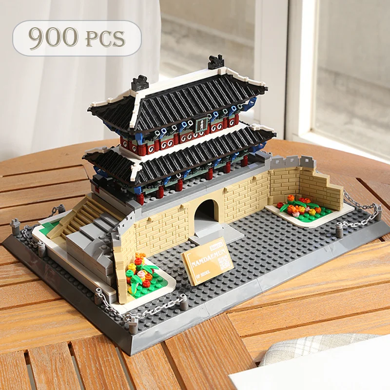 

Korea-sungnyemun World Famous Building Blocks Architecture Series Namdaemun toys Model Cathédrale Notre Dame de Paris