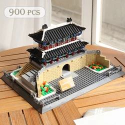 Korea-sungnyemun World Famous Building Blocks Architecture Series Namdaemun toys Model Cathédrale Notre Dame de Paris