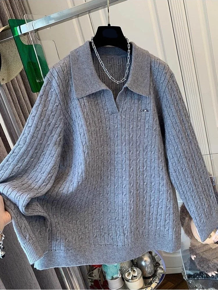 Maglione lavorato a maglia retrò casual uomo donna primavera autunno versatile maglieria ampia comoda media morbida lunga Sve