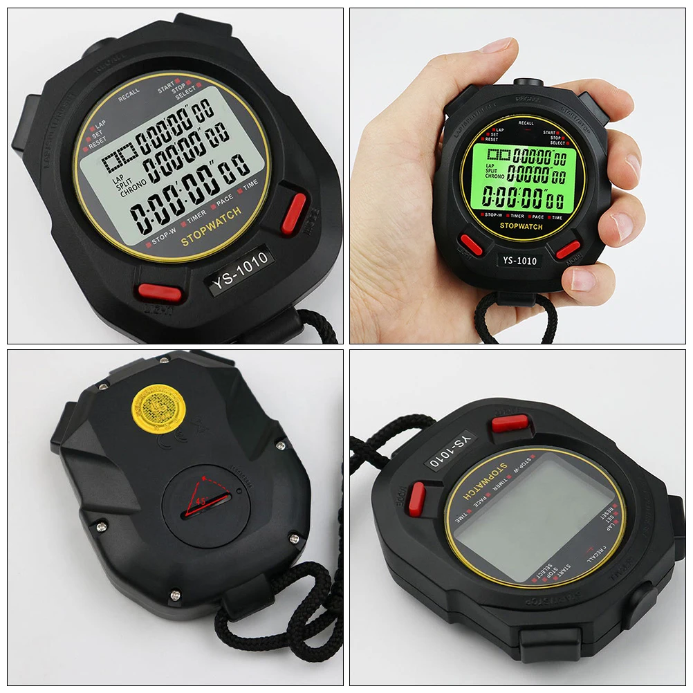 

Luminous Stopwatch Digital Timer for Sports Game Training Match Match Stopwatch ABS Durable Lightweight Practical