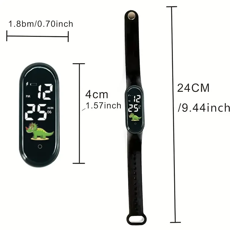 Montre de sport LED étanche pour enfants, bracelet en silicone extérieur, montre électronique, bracelet pour enfants, montres numériques, cadeaux pour enfants