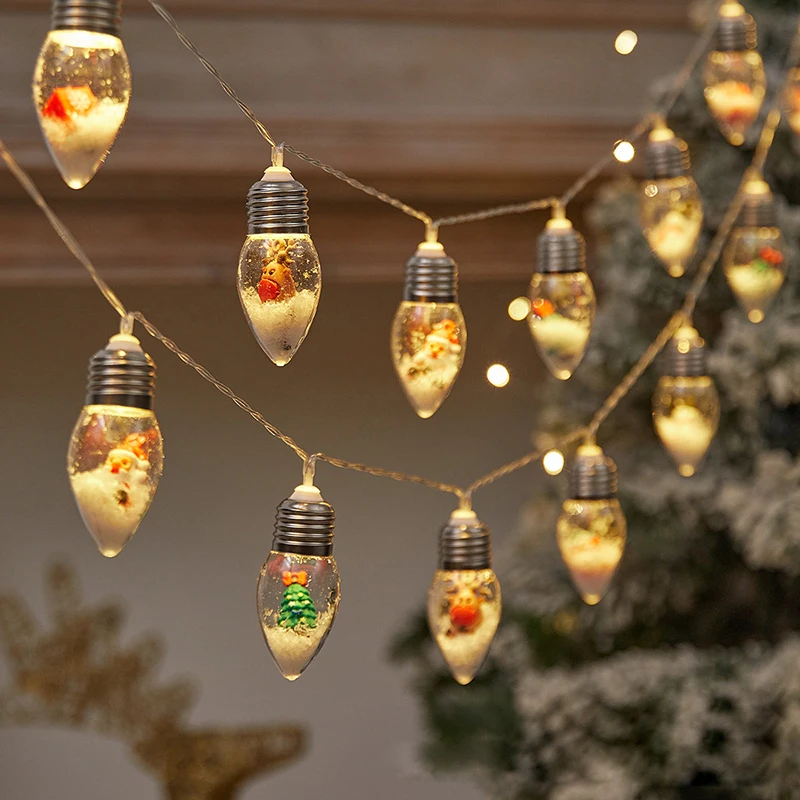 Christmas Lamp Window Hanging Lamp String light Decorative Lamp Shop Window Room Decoration LED Sucker Light Small Warm Lamp