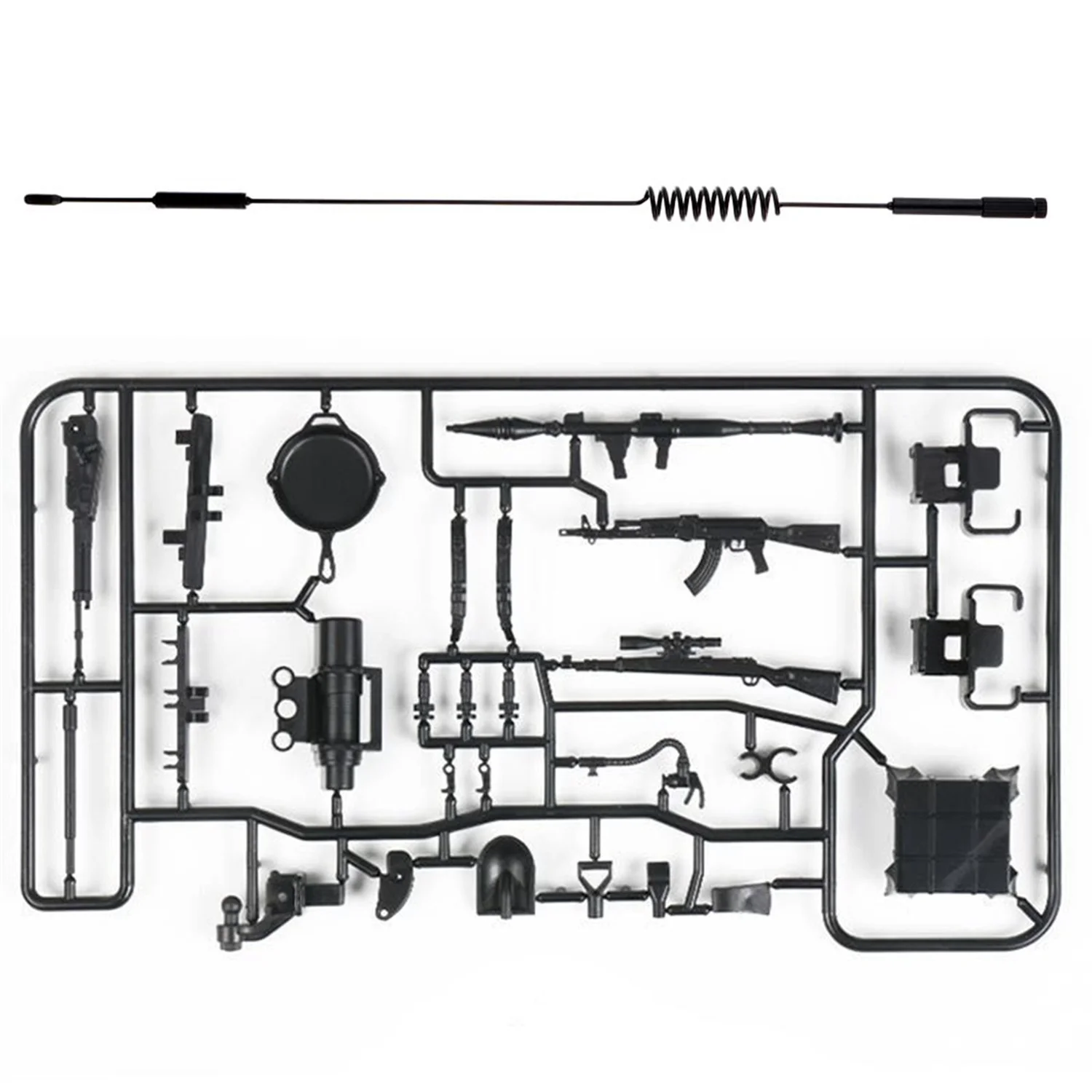 

B49B-1 Set Decoration Tools For WPL Car Spare Parts 1/16 RC Car Truck Parts & 1 Pcs Antennas With Replacement Screws