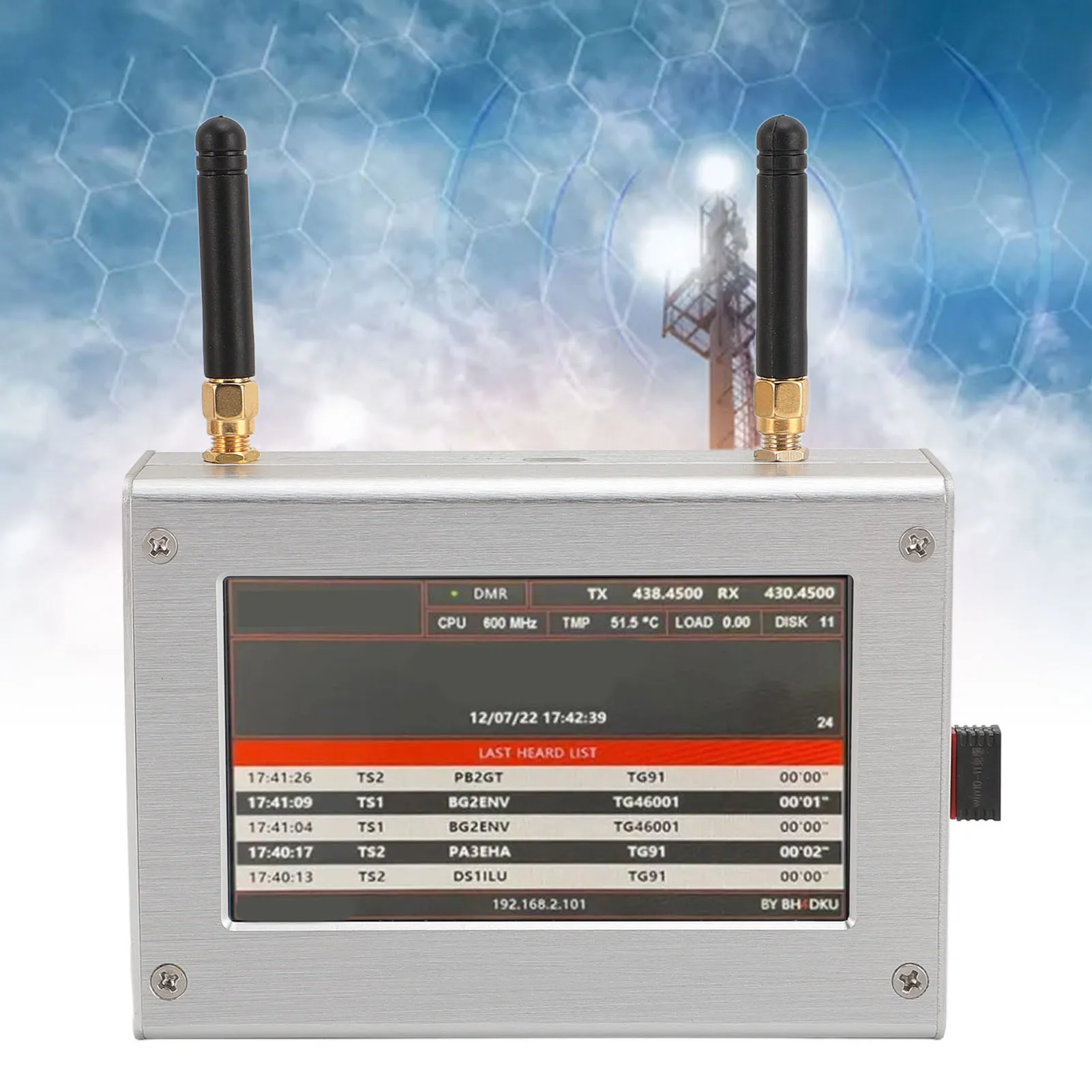

Multi Mode MMDVM Duplex Hotspot Board Duplex MMDVM Hotspot 4.3inch Color Display Support C4FM DSTAR P25 for RJ45 Interface