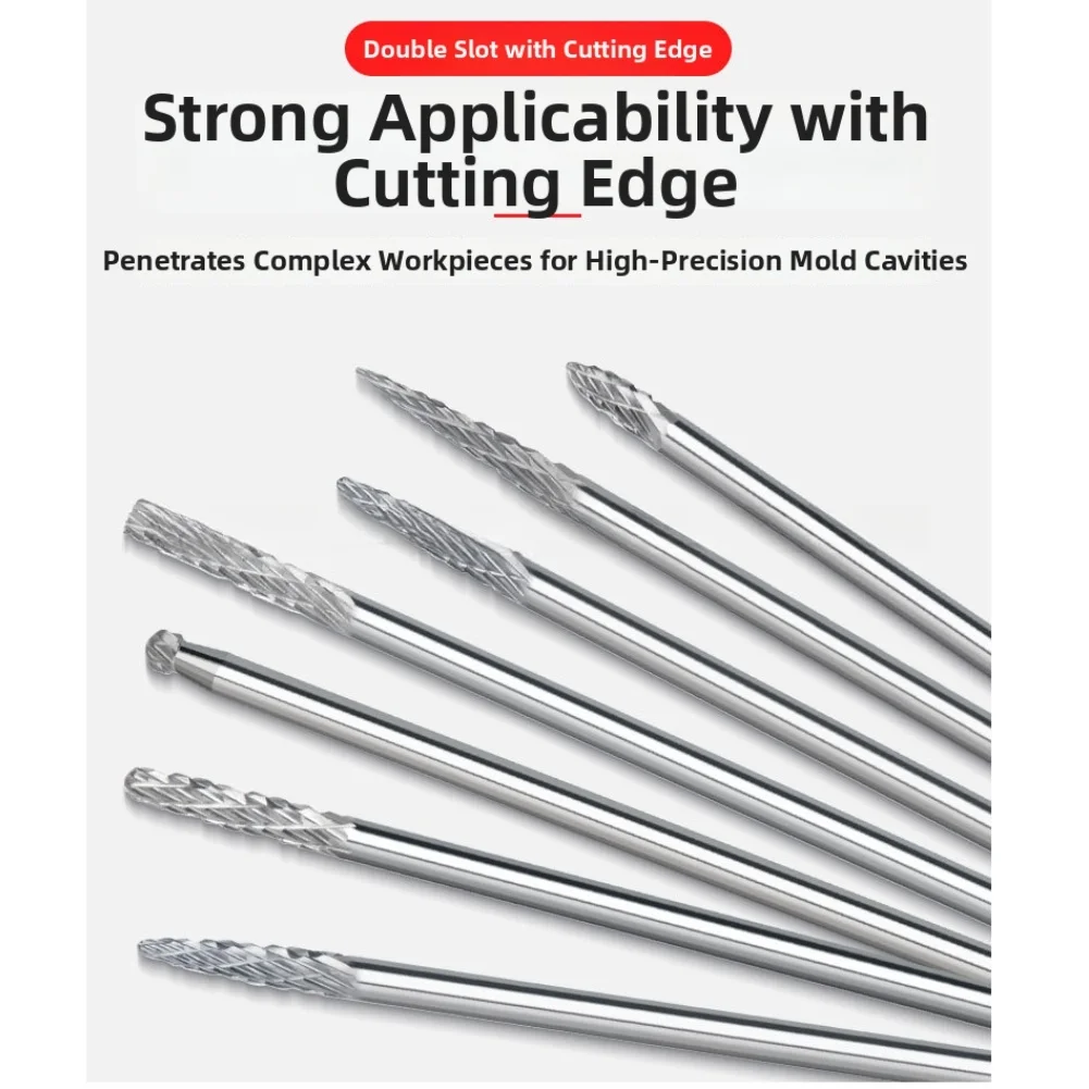 DIY Carving Instruction Manual Included Deburring Grinding Polishing For Die Grinders for versatile Rotary File Set