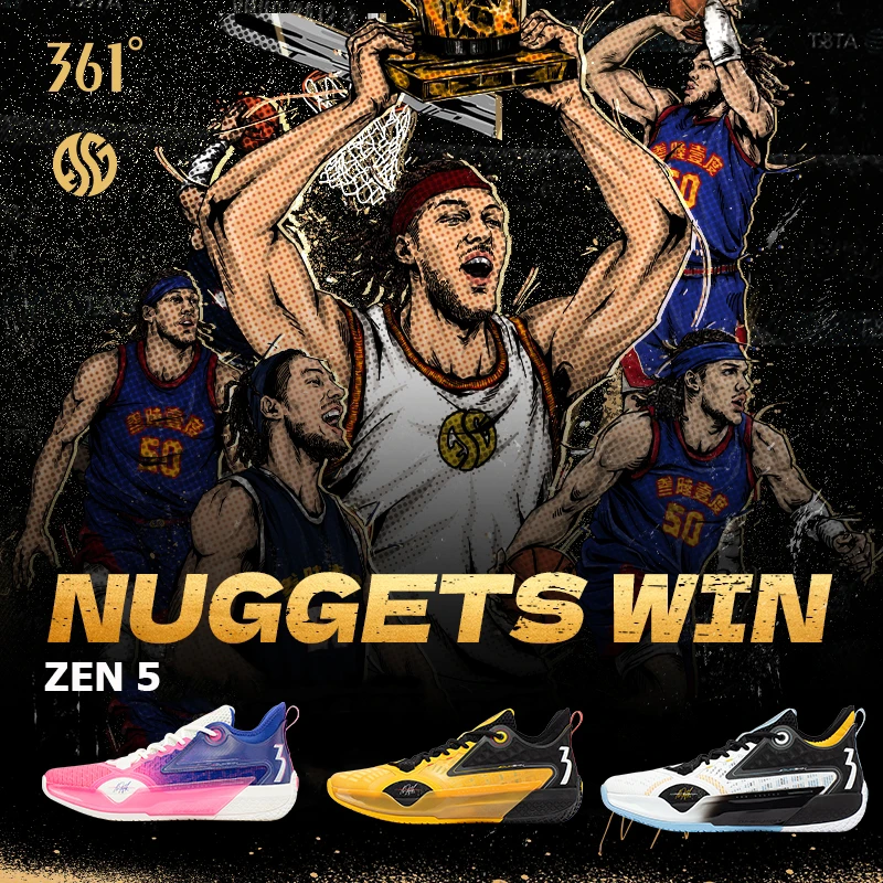 361 Degrees Zen 5 Aaron Gordon Champion Men Basketball Shoes Professional Wear-Resistant High-Elastic Combat Sneakers 572331101