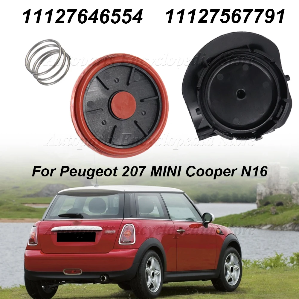 

For Peugeot 207 EP6 VTI Citroen MINI Cooper N12 N16 11127646554 PCV Valve Cover Repair Kit Valve Cap With Membrane 11127572724