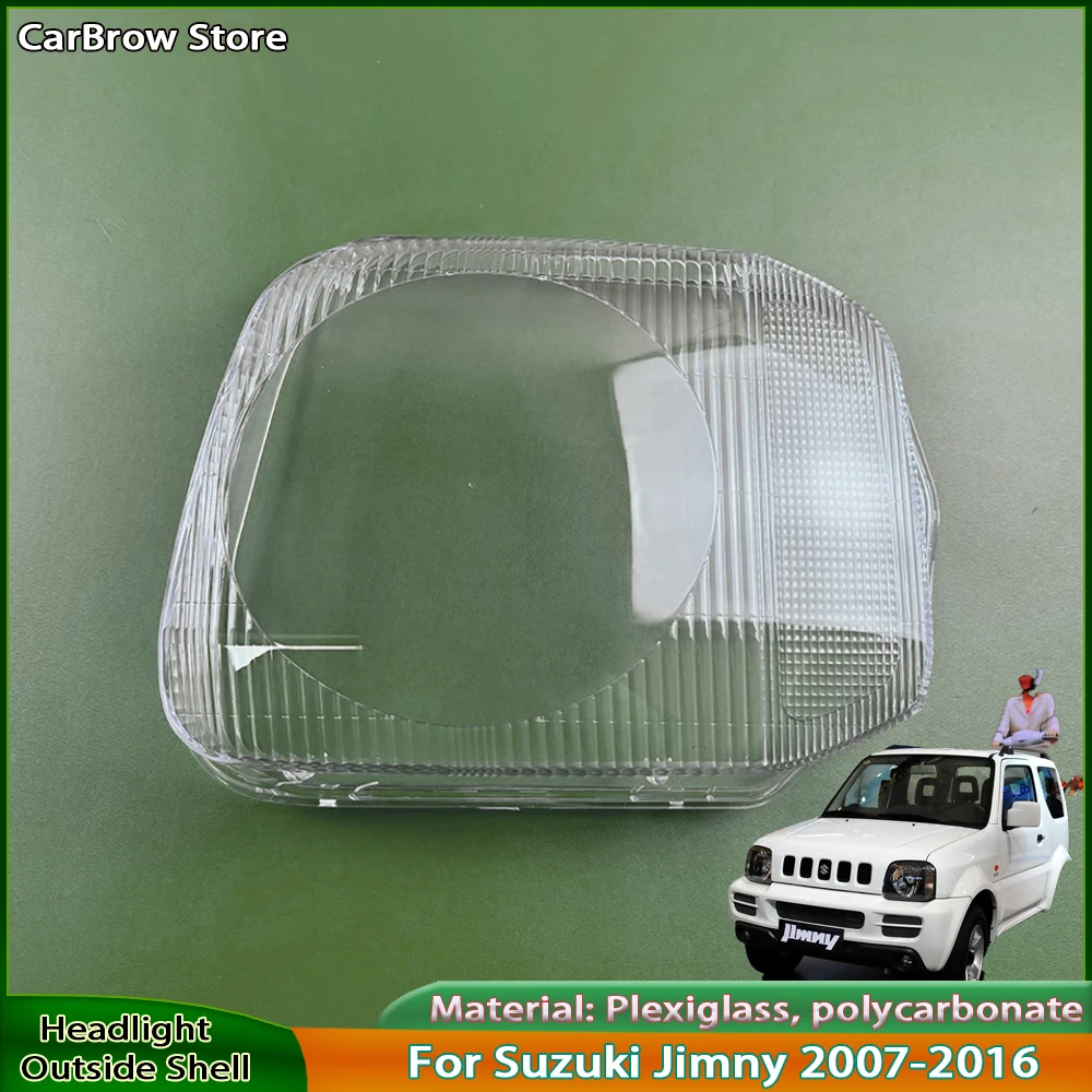 

Transparent Lampshade Headlamp Cover Lens Plexiglass For Suzuki Jimny 2007 2008 2009 2010 2011 Car Headlight Shell