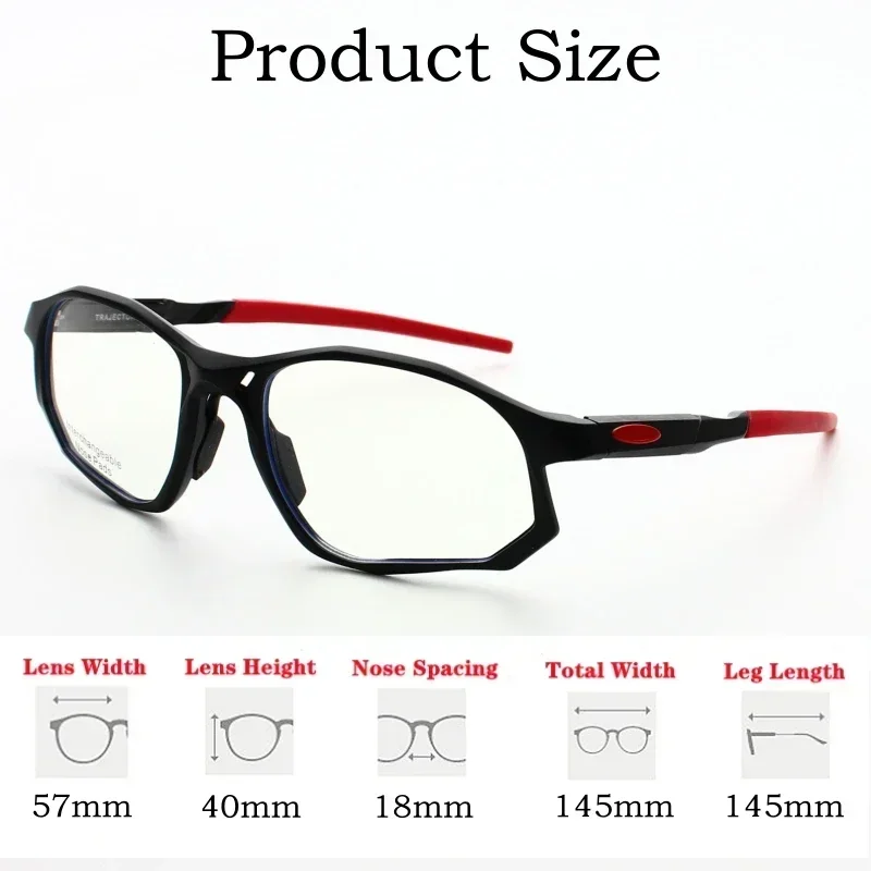 Sports Cycling Glasses Luxury TR90 Retro Ultra-Light Eyeglasses Optical Prescription Frame Men and Women 8171 Custom Lenses