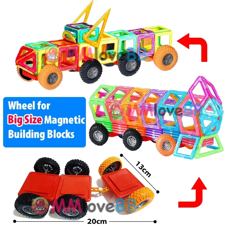 Magneti giocattoli per bambini grandi dimensioni più blocchi magnetici per bambini Designer costruttore Set giocattoli per ragazzi Building Blocks