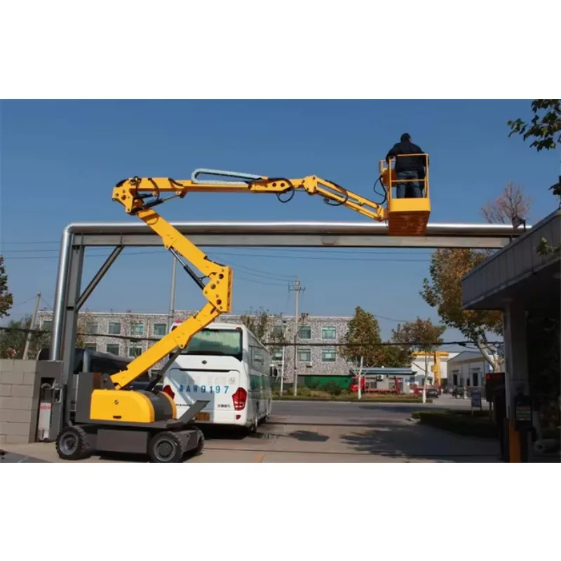

Telescopic Arm Mobile High-altitude Work Platform, Fully Self-propelled Arm Lifting Platform, FOB Price