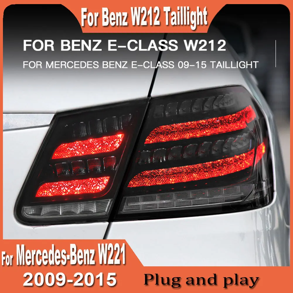 Car Acesssories Tail Light For Benz E‑Class W212 2009 2010 2011 2012 2013 2014 2015 DRL Fog Rear Trailer lamps Turning Signal