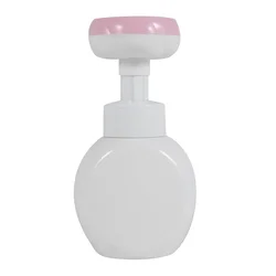 Flower Liquid Soap Dispenser Stamp Hand Soap Pump Bottle Floral Foam Bubbler Handsoup Plastic Bathroom Trip Travel Pink