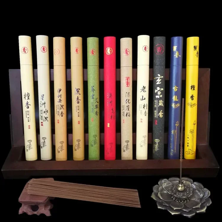 

40 Sticks/box Sandalwood Stick Incense Lavender Jasmine Aromatherapy Sticks OUDH Scents for Home Buhhda Meditation Fragrance