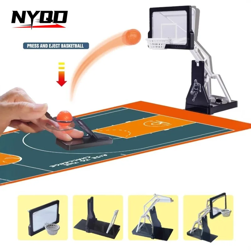 

A finger-pushing basketball court tabletop shooting game for parent-child interaction and stress relief toys board gamet