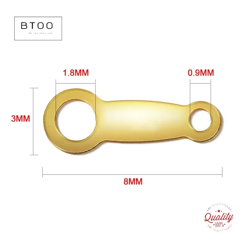 14K Gold Filled Japanese Quality Tag Wholesale Supplies for Jewelry Making Handmde DIY Tarnish Resistant Jewelry Findings