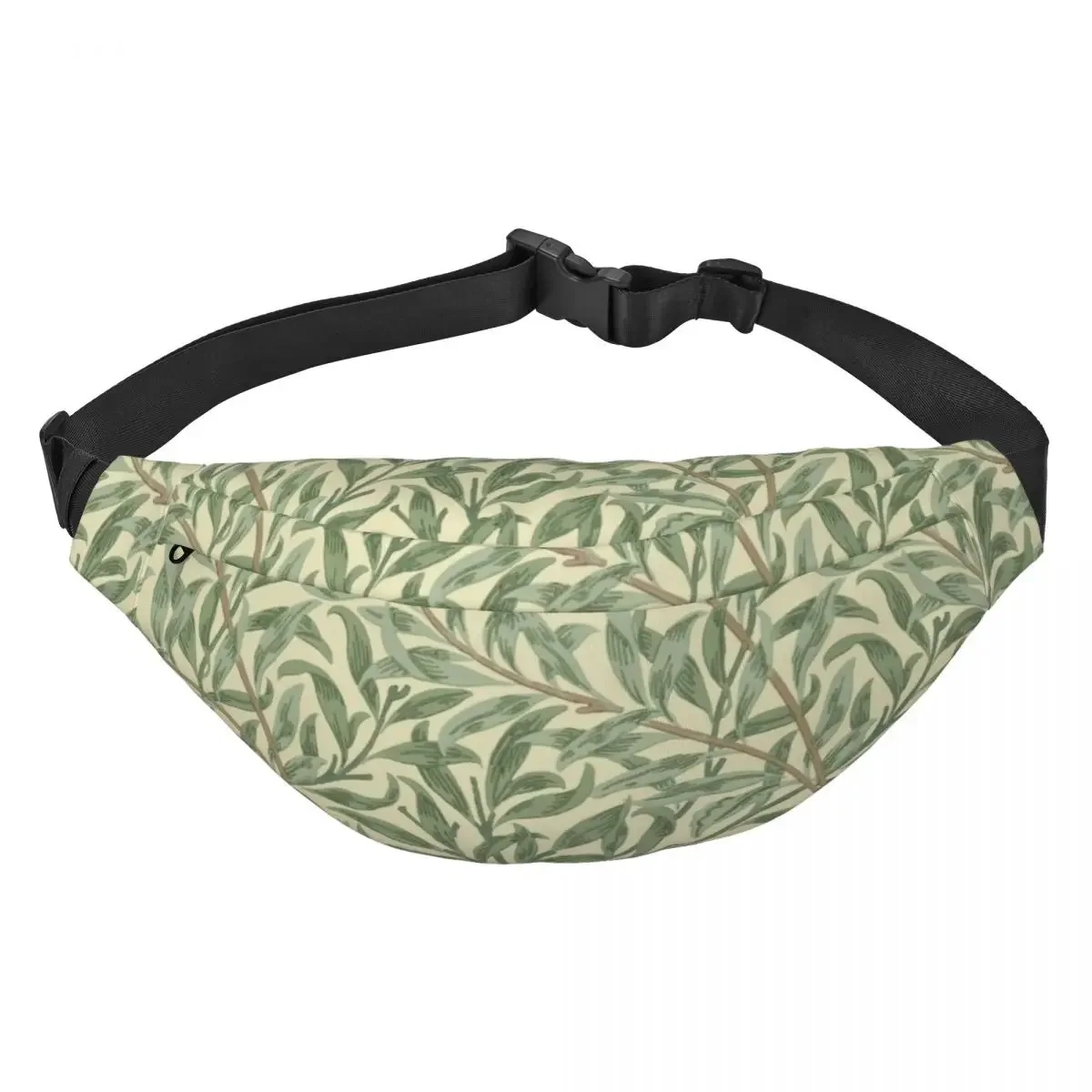 Fox and Hares من William Morris Fanny Pack للسفر والمشي لمسافات طويلة نمط نسيج الأزهار حبال Crossbody الخصر حقيبة الهاتف المال الحقيبة