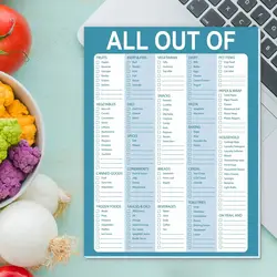50 sheets of refrigerator magnetic pen planners to make lists, shopping list planning, grocery store stickers, message board not
