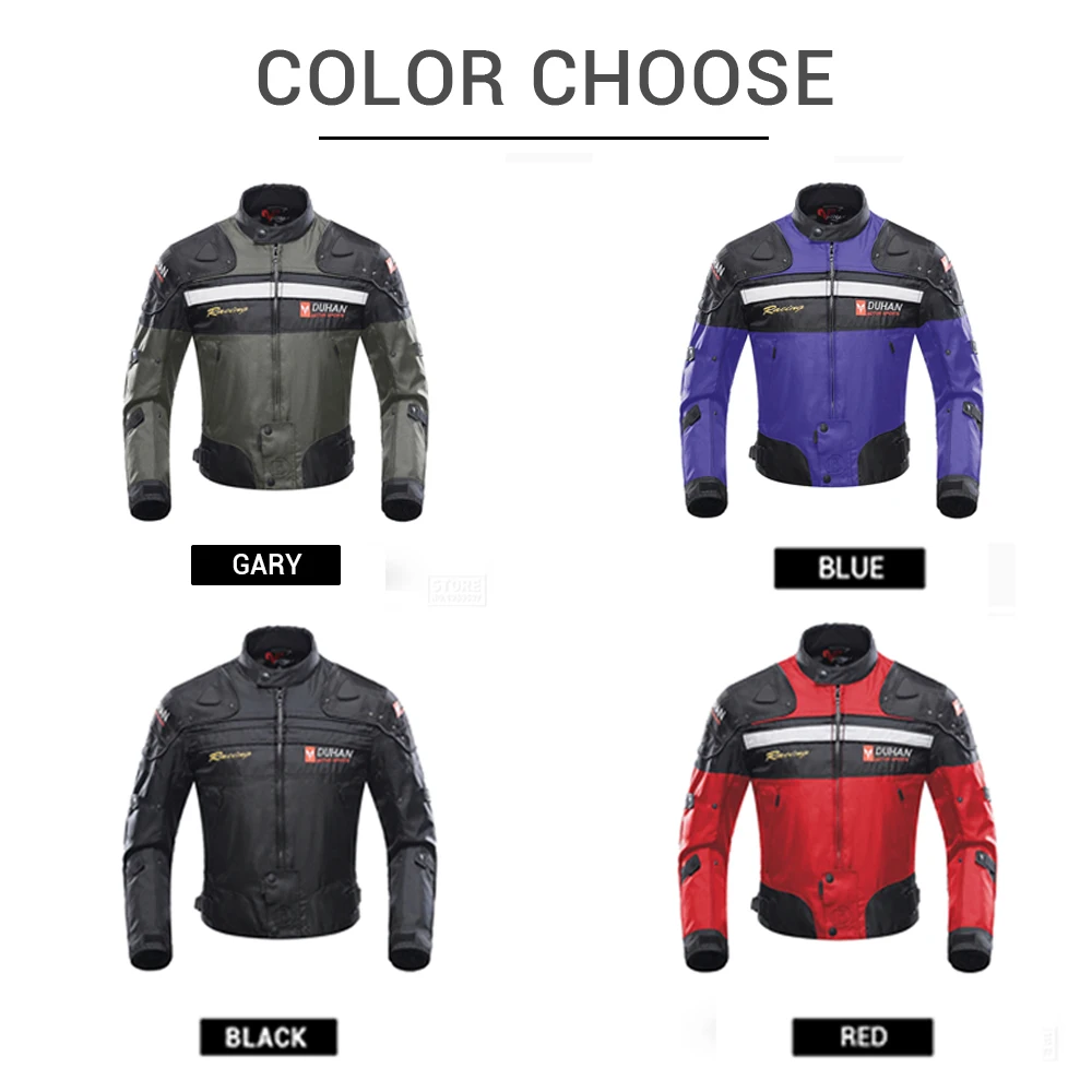 DUHAN Motorcycle Jacket Men Chaqueta Moto Motocross Jacket Windproof Motorcycle Racing Jacket With Remove Linner view 5