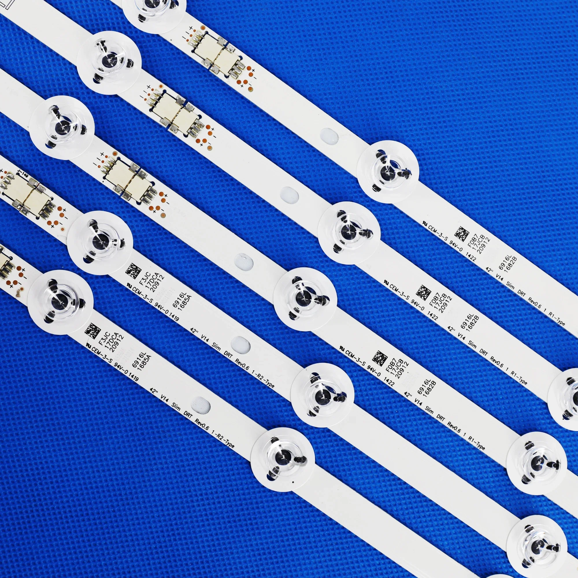 LED Backlight Strip for LG 42 Inch TV V14 Slim DRT Rev0.6 Compatible with Models 6916L 1682A 1684A 1683B 1685B LC420DUH LG42LB67