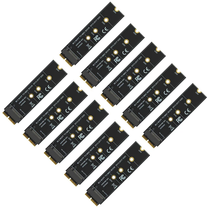 

10X M.2 NVME SSD Convert Adapter Card для Air Pro Retina 2013-2017 NVME/AHCI SSD Kit для A1465 A1466 A1398 A1502