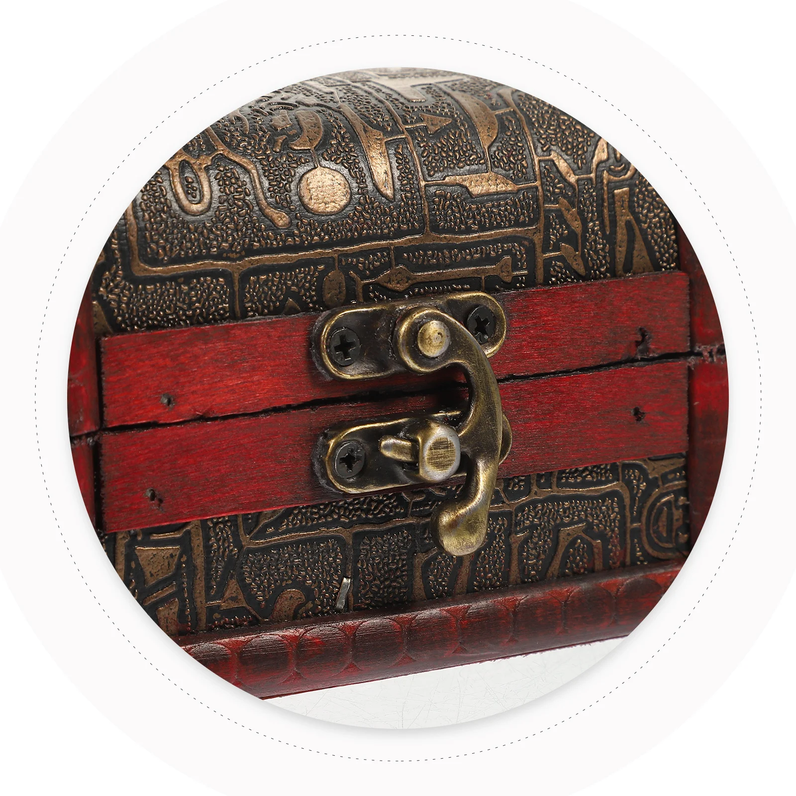 

2pcs Vintage Jewelry Box Wooden Treasure Chest For Jewelry Storage Organizer Ring Earring Keeper Retro Case Small Wooden Box