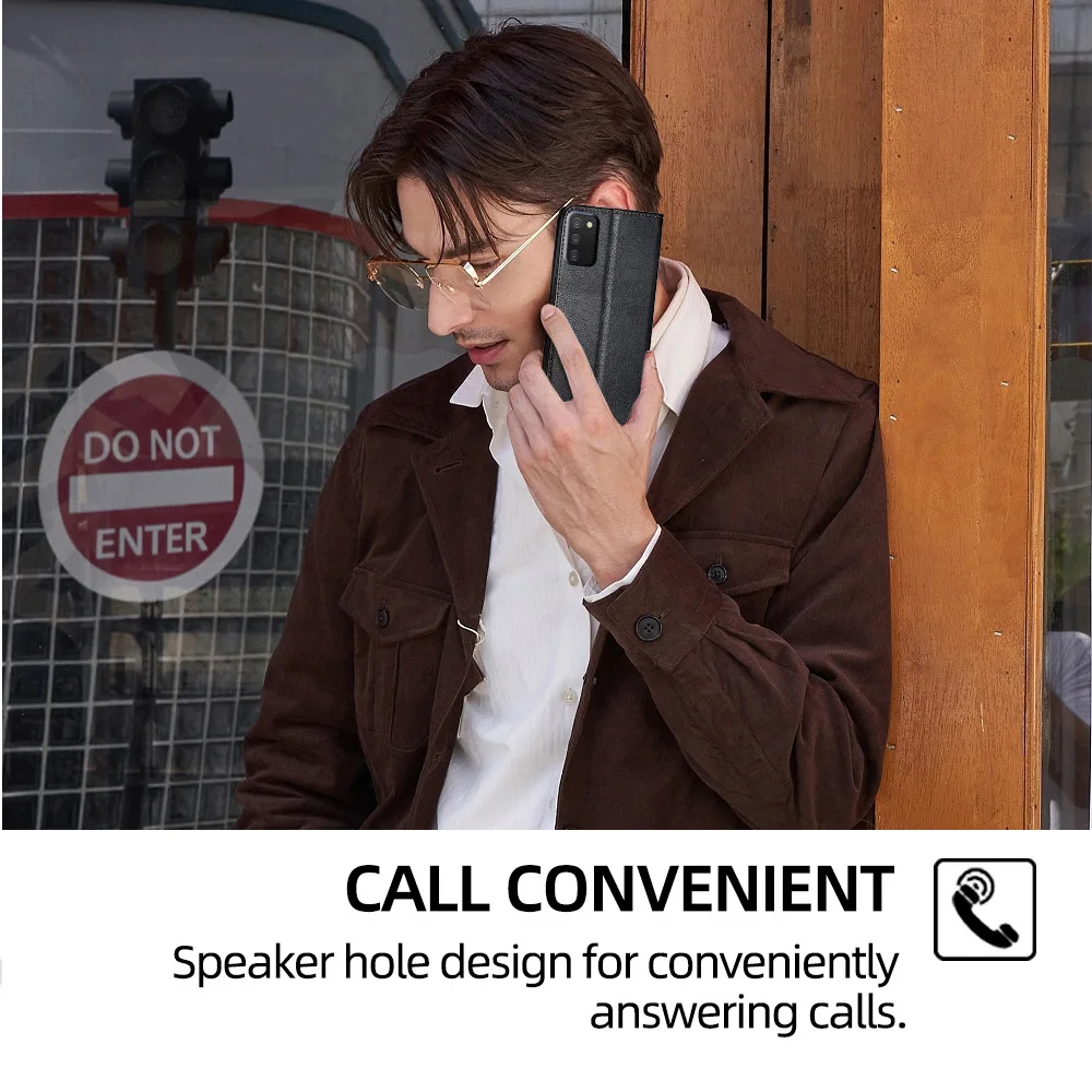 Leder-Handyhülle für Samsung S25 Ultra S24 Plus S23 S22 FE Brieftaschen-Hülle S26 EDGE Flip-Cover mit Kartenfächern Handy-Zubehör – Detail 8