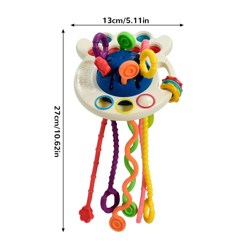 ของเล่นเสริมพัฒนาการทางประสาทสัมผัสสำหรับเด็ก  ของเล่นดึงเชือกฝึกการจับนิ้ว  ของเล่นเสริมพัฒนาการเรียนรู้สำหรับเด็กอายุ 18 เดือนขึ้นไป