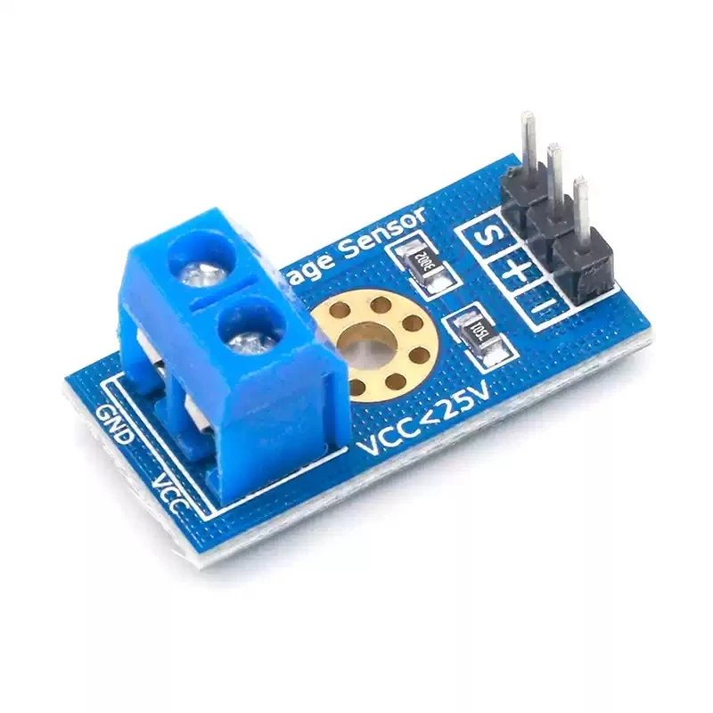 Voltage detection module microcontroller reads lithium battery power monitoring voltage sensor module