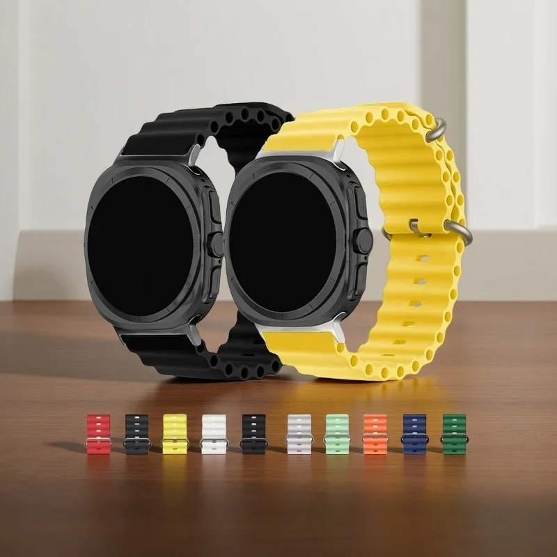 Suitable for Samsung Galaxy Watch Ultra/Ultra Band silicone replacement strap 47mm breathable/sporty/comfortable