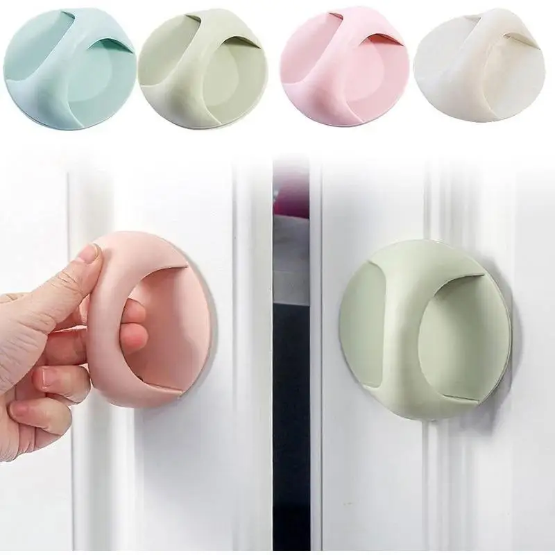 Seamless round Sticky Handle Punch-Free Adhesive for Windows Drawers Wardrobes Balcony Glass Sliding Doors Home Improvement