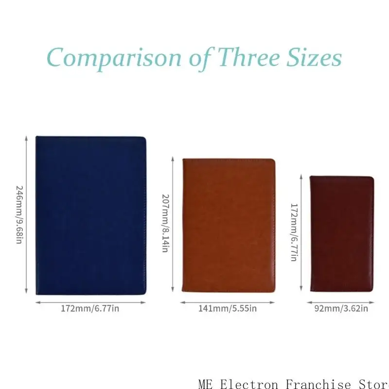 T5EA Hardcover Notebook 200 Seiten Line Leder Journal Regured Business Notebook