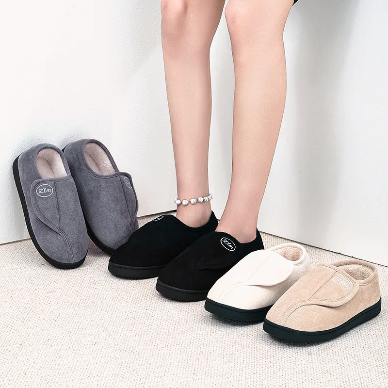 2025 حار بيع المرأة أحذية قطنية الشتاء عادية داخلي للجنسين أحذية دافئة داخلي لينة الفراء رقيق الشرائح حذاء مسطح #1