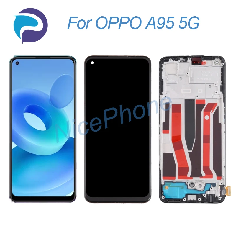 

Для OPPO A95 5G ЖК-экран + сенсорный дигитайзер дисплей 2400*1080 PELM00 A95 5G ЖК-экран дисплей