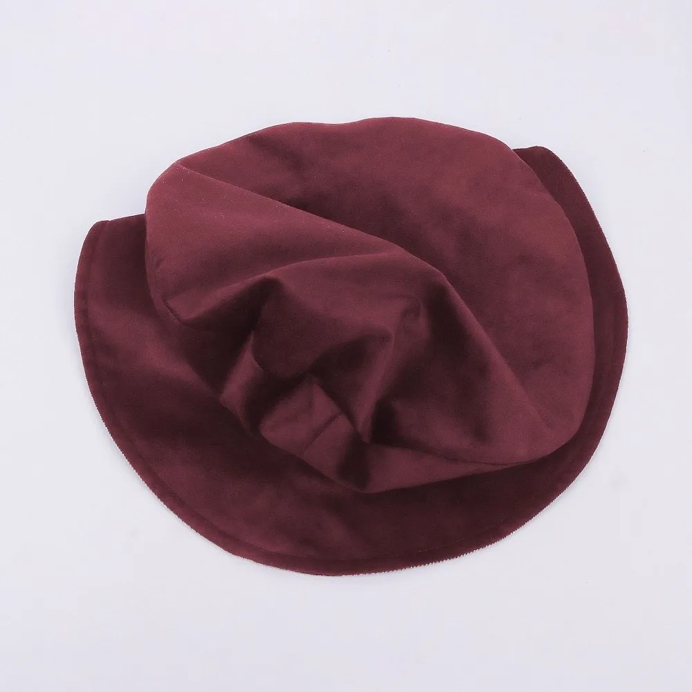 Faux Suede Medieval Flat Cap Elastic Band Soft Velvet Mens Cosplay Cap Lightweight Design Breathable Fabric