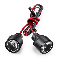 MIBIDAO RC LED Light 1W/3W Night Navigation Searchlight High Bright Headlight for Axial SCX10 TRX-4 1/10 RC Model Car Parts