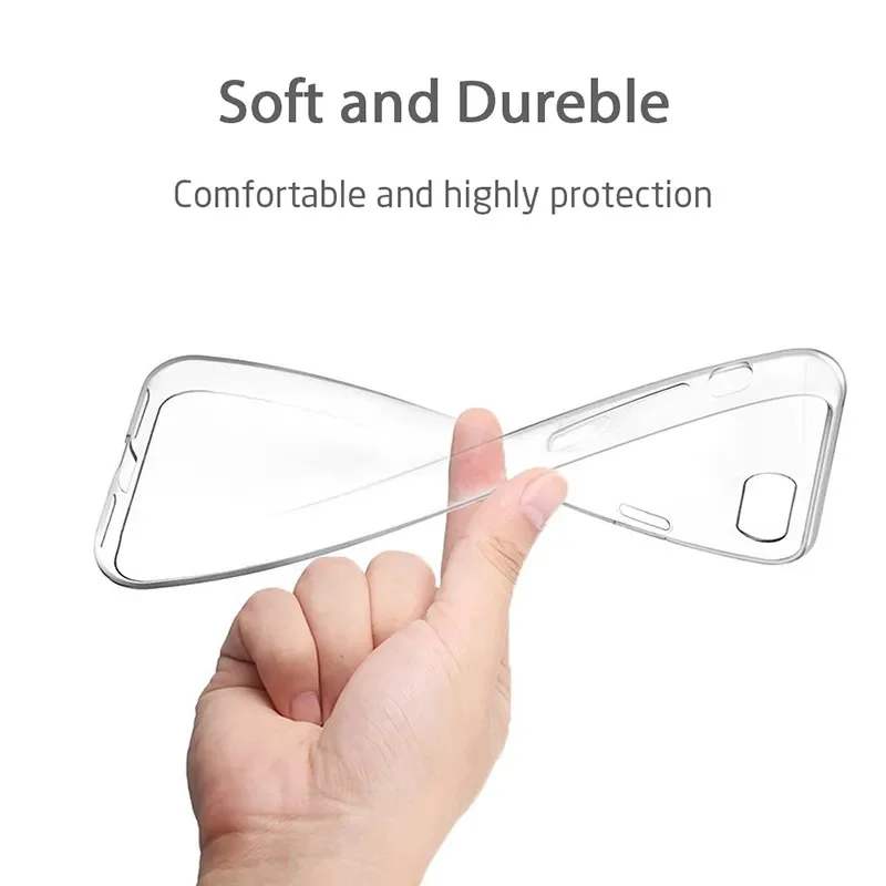 Funda transparente para iPhone SE 2020 2022 7 8 6 6S Plus 5S 5 SE TPU silicona transparente suave para Apple iPhone 7 8 Plus Cubierta Fundas 6