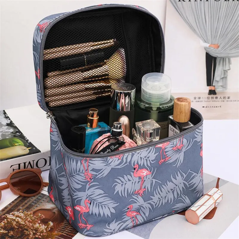 Travel Portable Women Makeup Bag High Capacity Waterproof Toiletries Organizer Storage Cosmetic Cases Zipper Wash Beauty Pouch