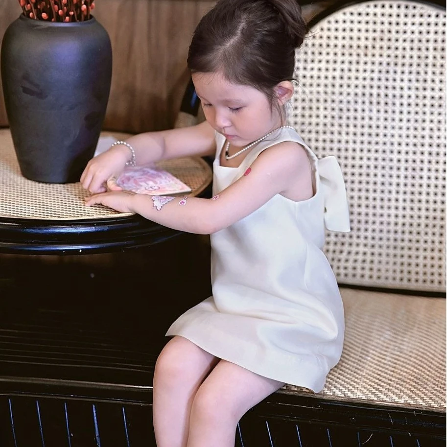 Girls Dress 2026 Spring and Summer New Children's Clothing Girl Baby Senior Feeling Butterfly Backless Princess Dress