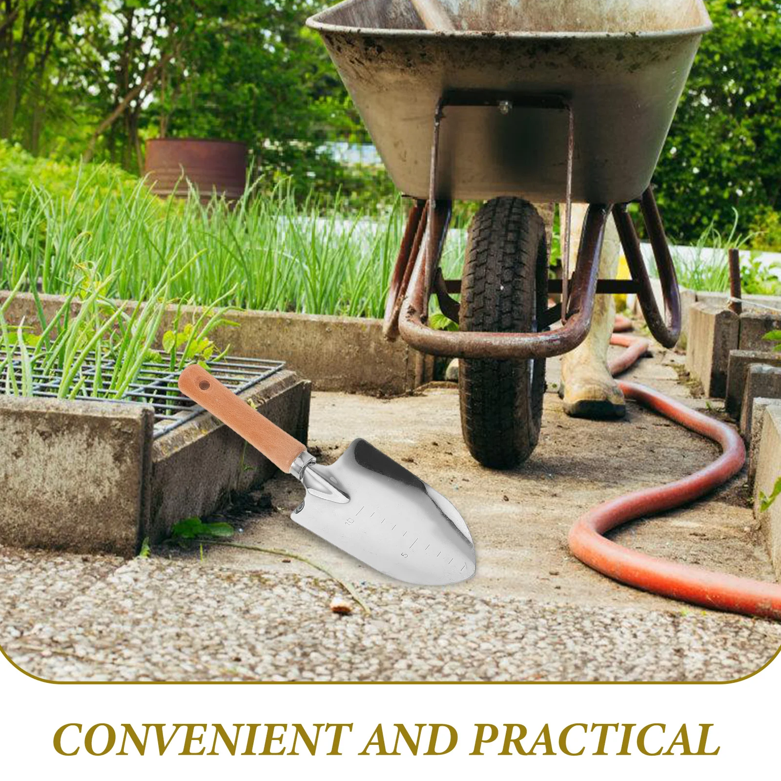 

1 set Weeder Tool Set Stainless Steel Garden Tools Dandelion Puller Small Rake Compact Easy Storage Transport Gardening